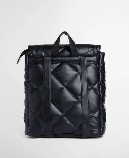 Soft Qulted Hoxton Backpack Black