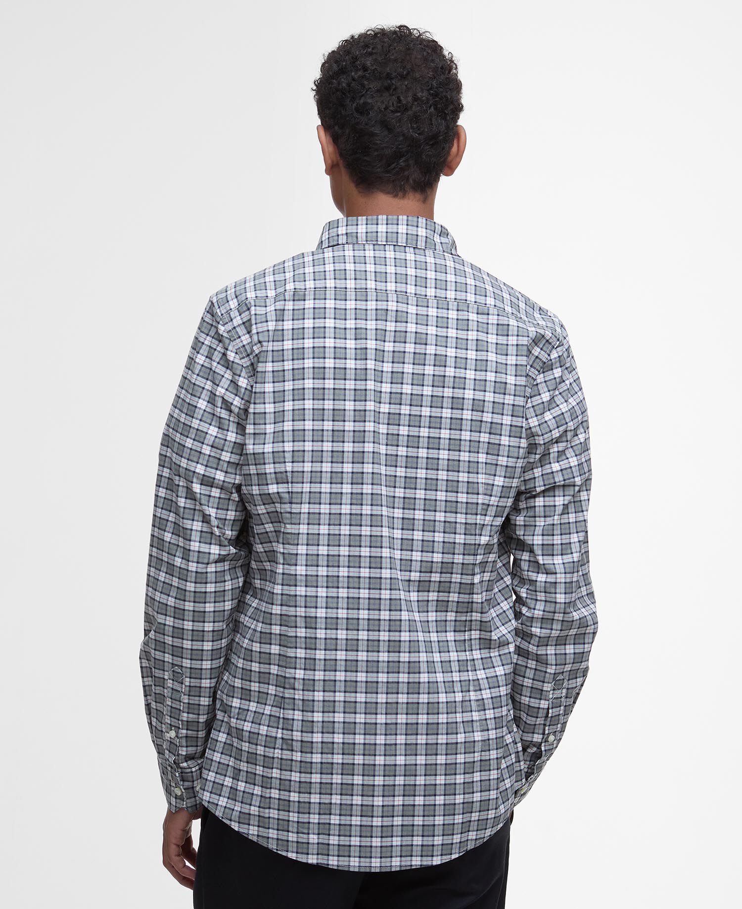 Lomond Tailored Long-Sleeved Shirt Bleached Pine Tartan
