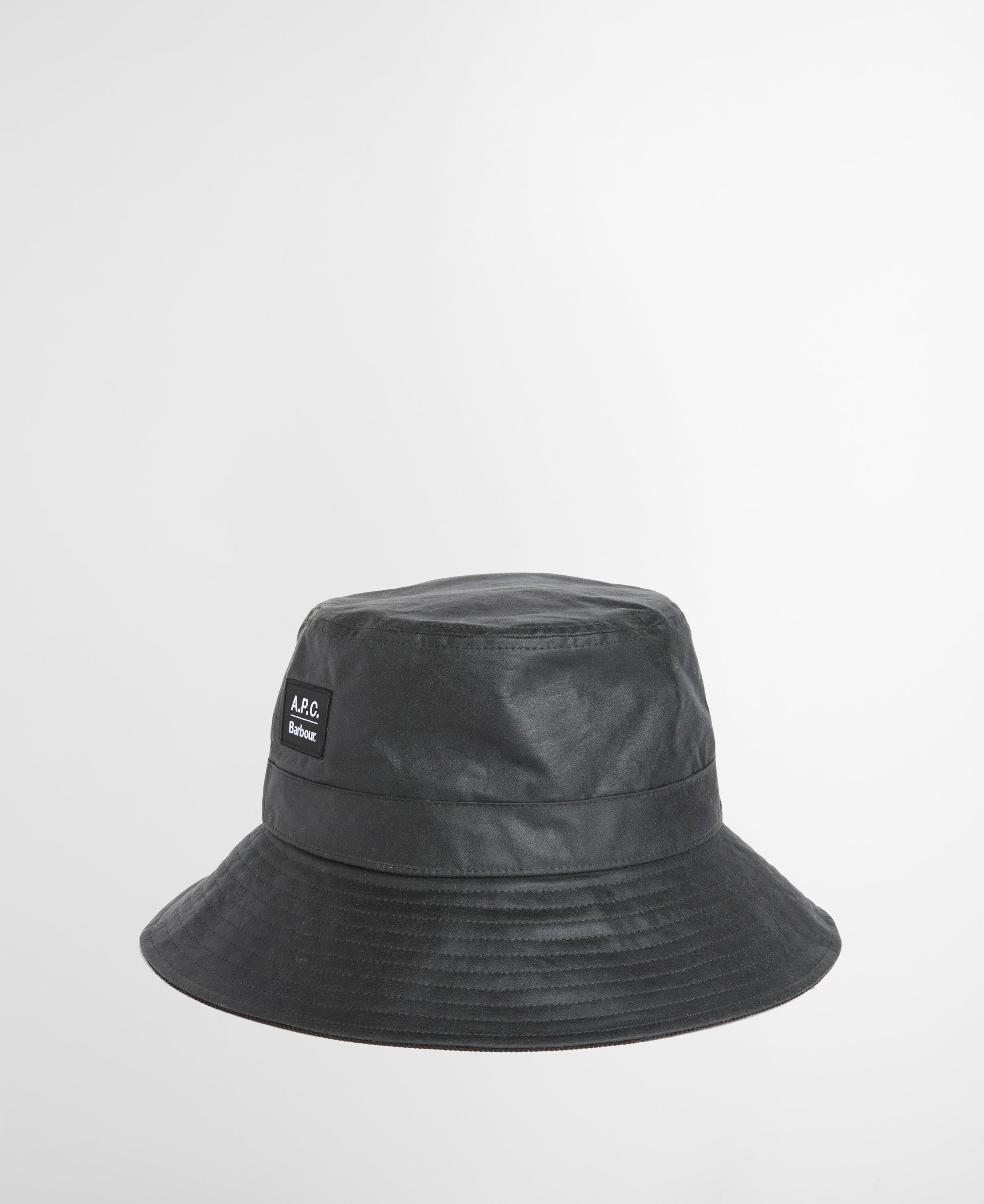 Cappello da pescatore cerato Barbour x A.P.C. Dark Sage