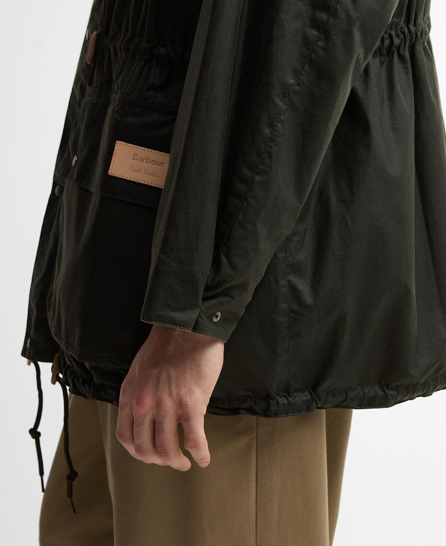 Paul Smith Loves Barbour Durham Waxed Jacket Archive Olive