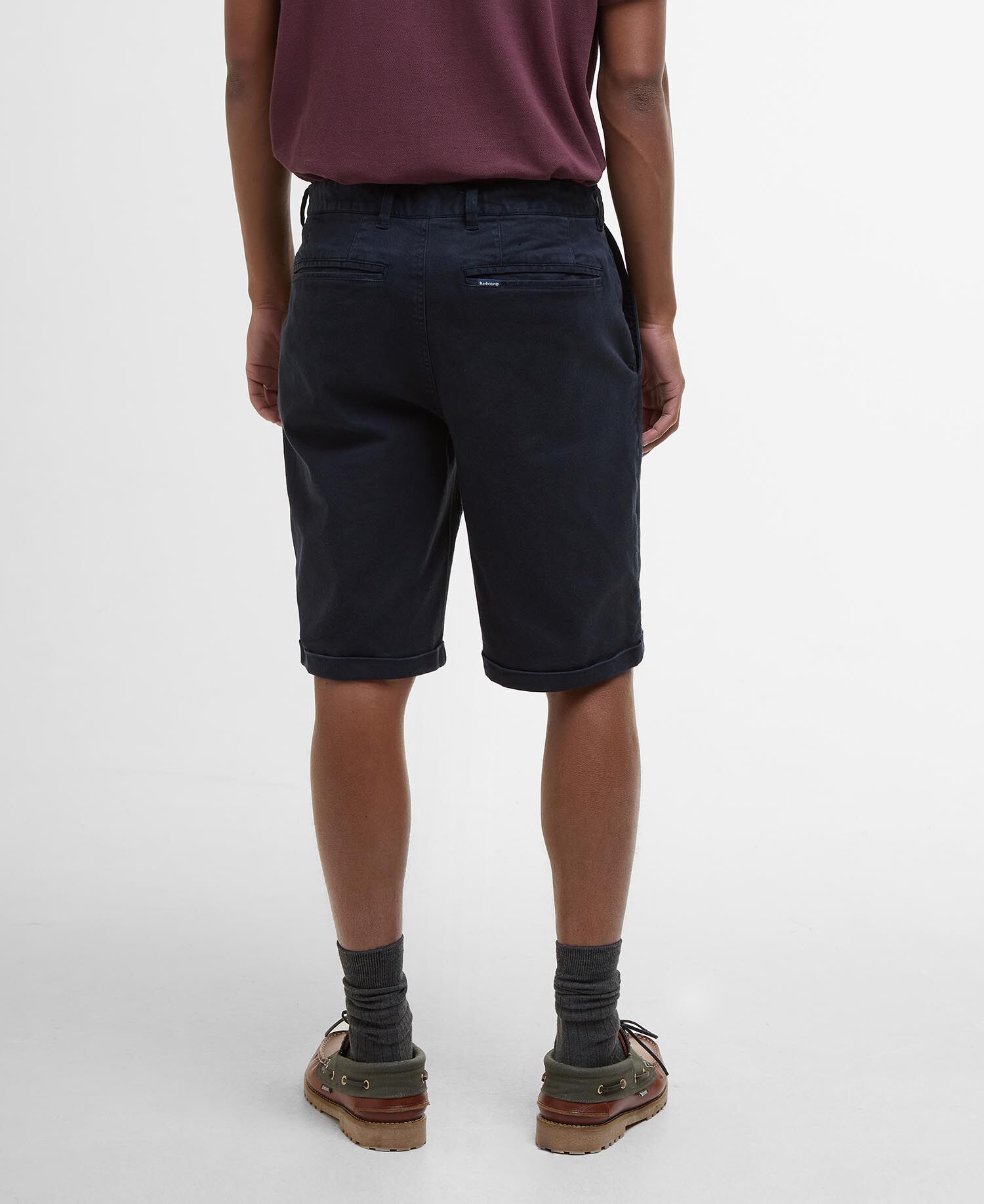 Washed Twill Chino Shorts Dark Navy