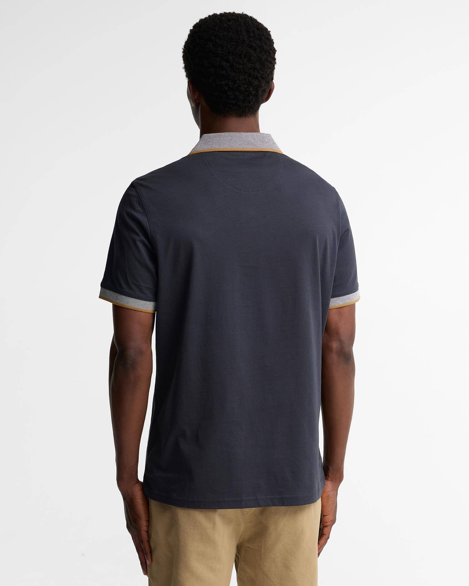 Cornsay Short-Sleeved Polo Shirt Navy image number 2