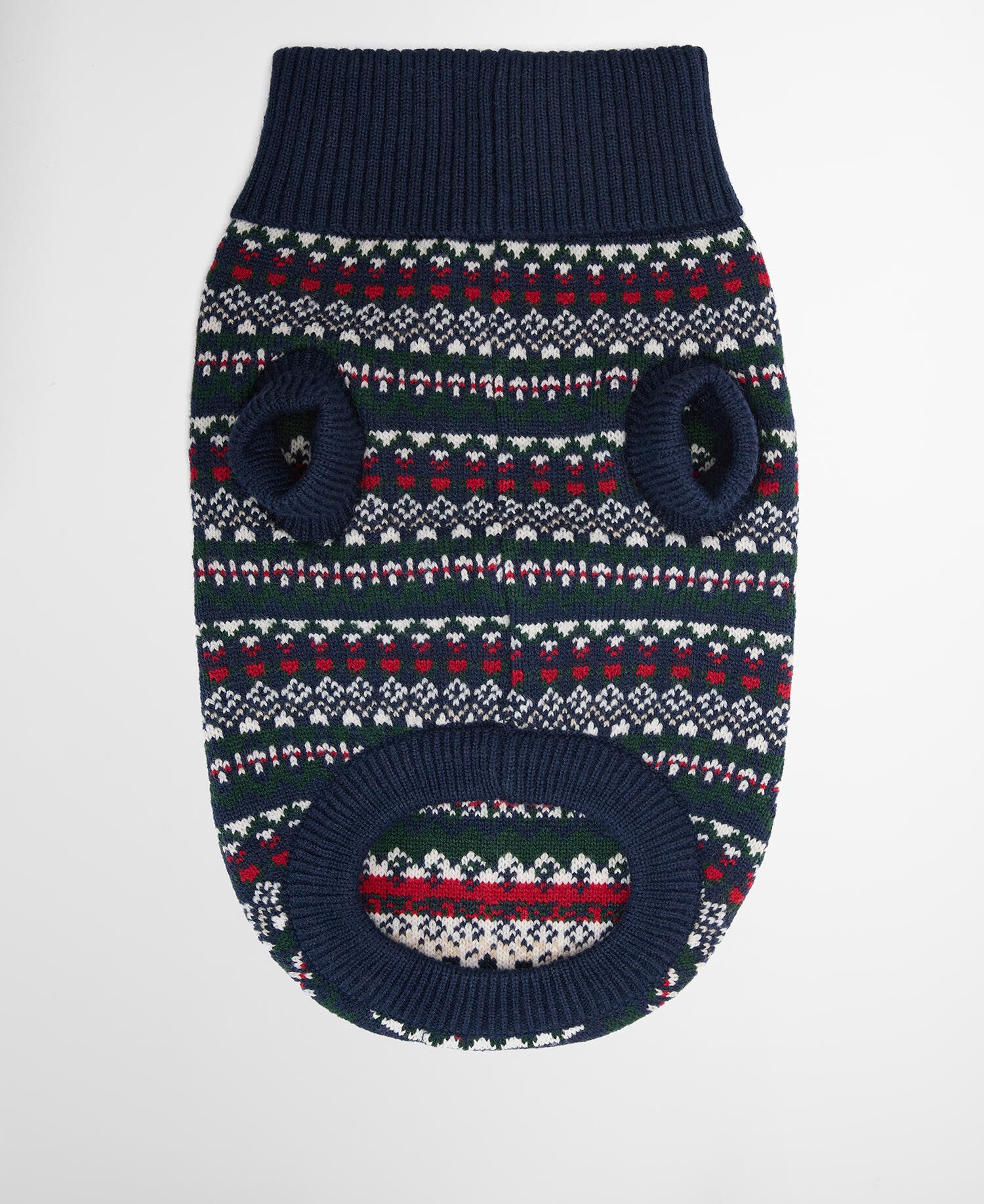 Marlow Fair Isle Dog Jumper Navy Festive