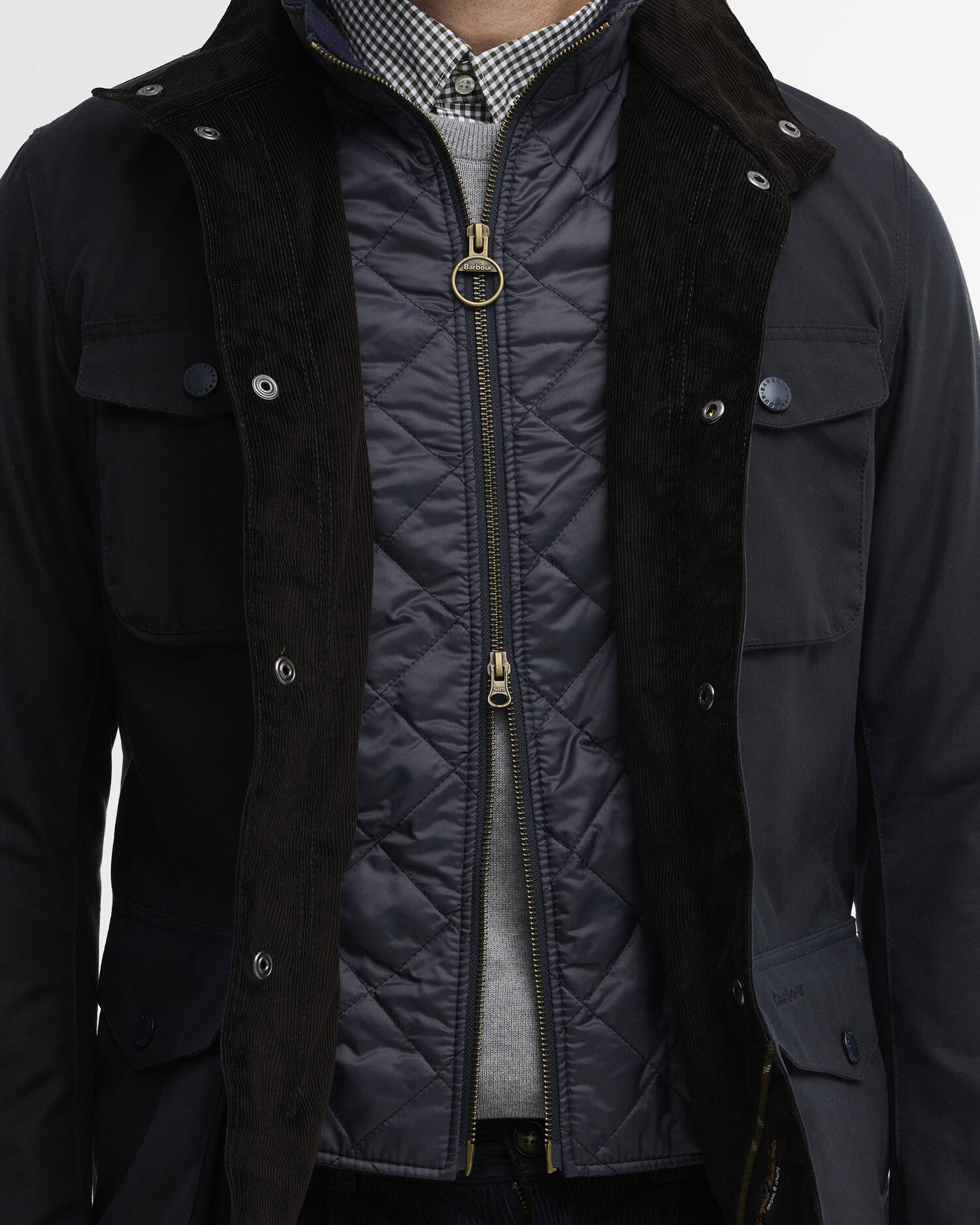 Ogston Waxed Jacket Classic Navy image number 3