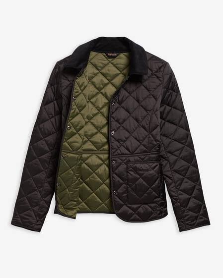 Deveron Quilted Jacket Black-Olive