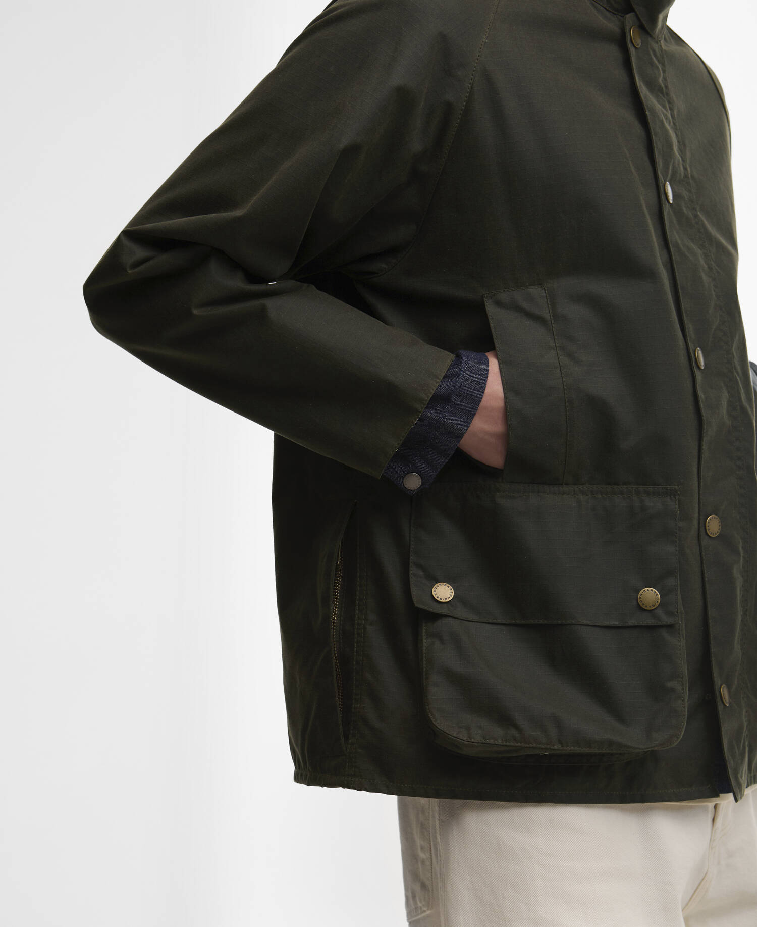 Modified Beaufort Spectator Waxed Jacket Archive Olive image number 5