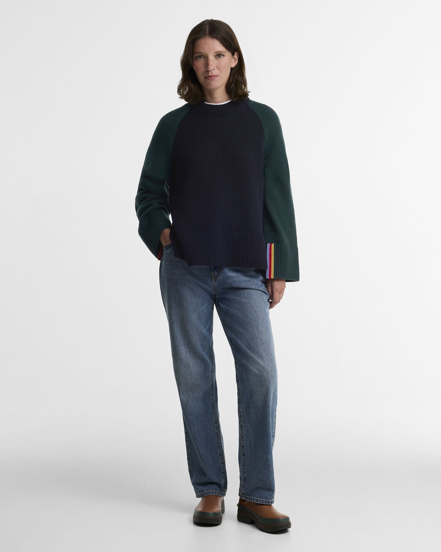 Buy Paul Smith Loves Barbour Tyneside Wool-Blend Crew-Neck Jumper