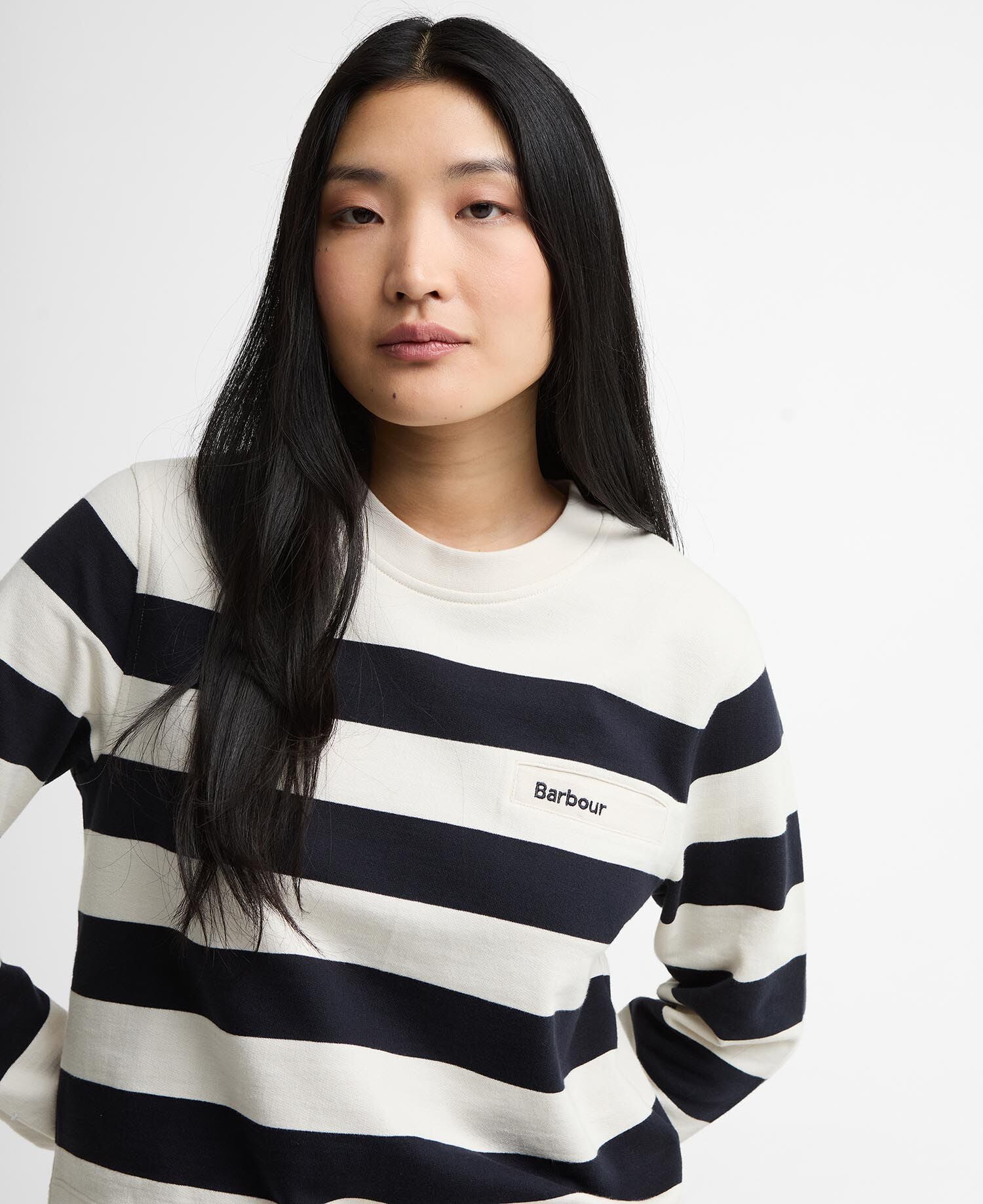 Sweatshirt Aylesby Striped Dark Navy/Cloud Stripe