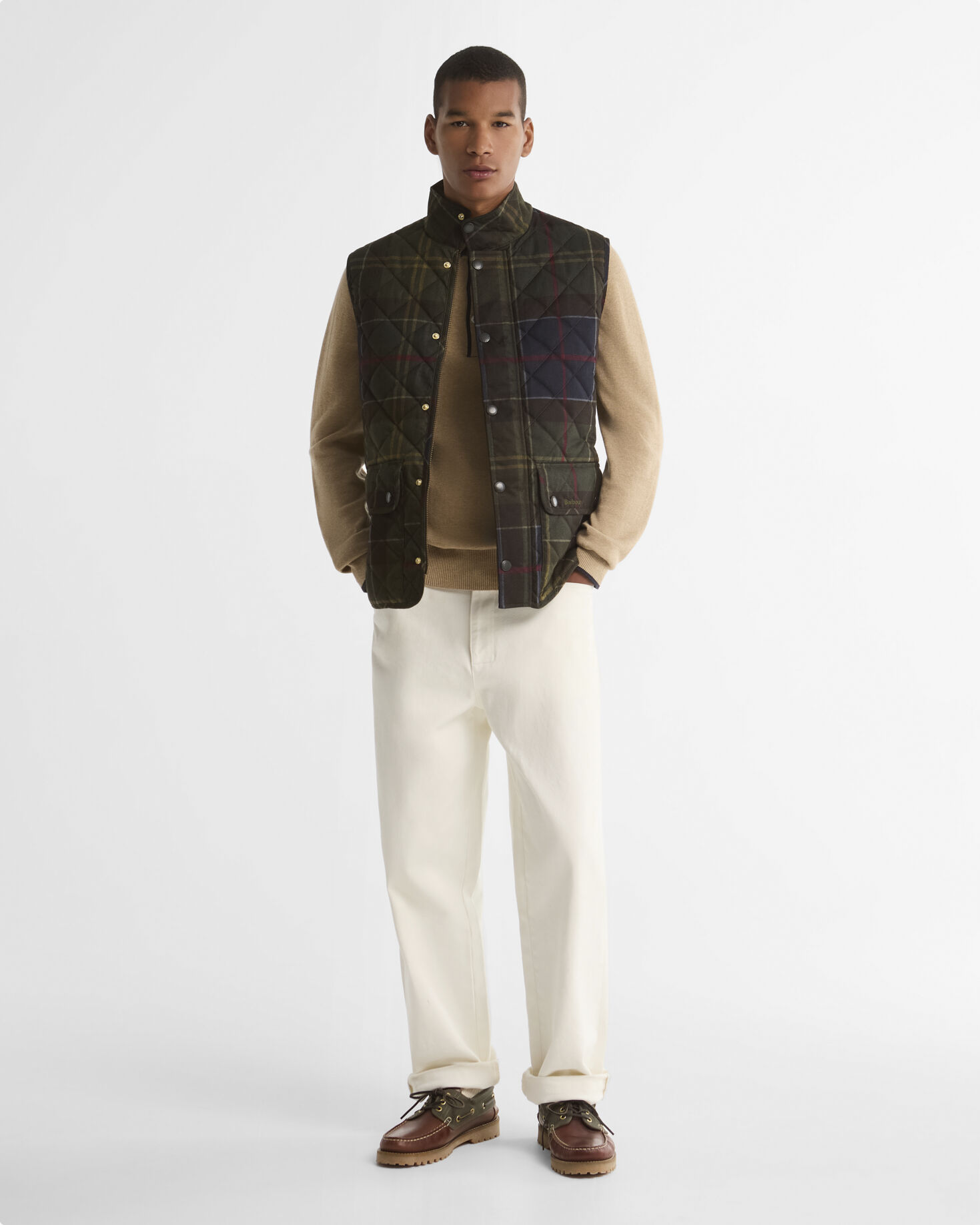 Icons Tartan Lowerdale Quilted Gilet Classic Tartan