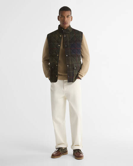 Icons Tartan Lowerdale Quilted Gilet Classic Tartan