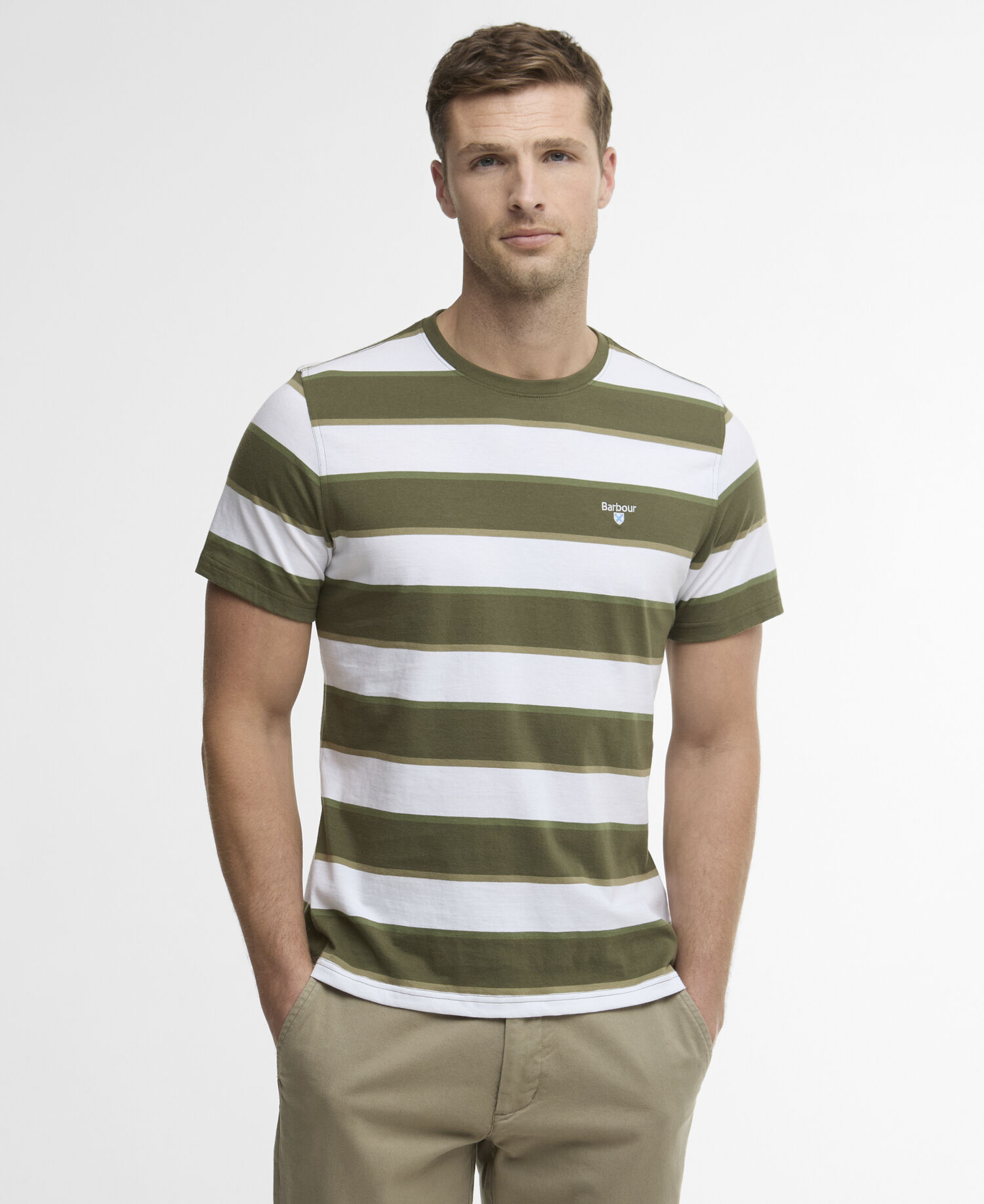 T-Shirt Meldon Stripe Olive