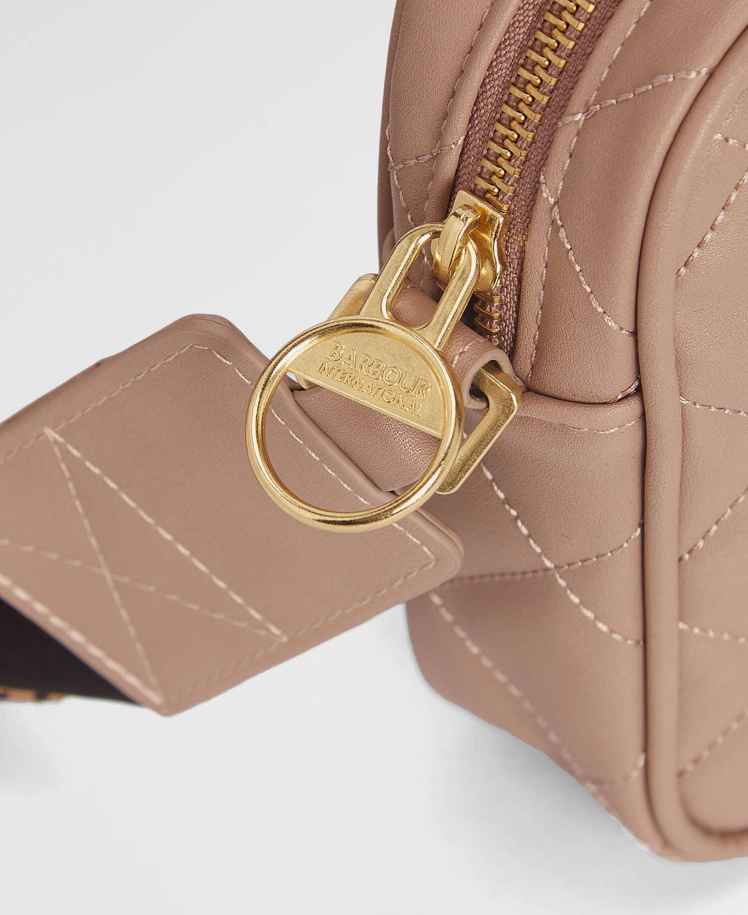 Sloane Quilted Crossbody Bag Camel image number 4
