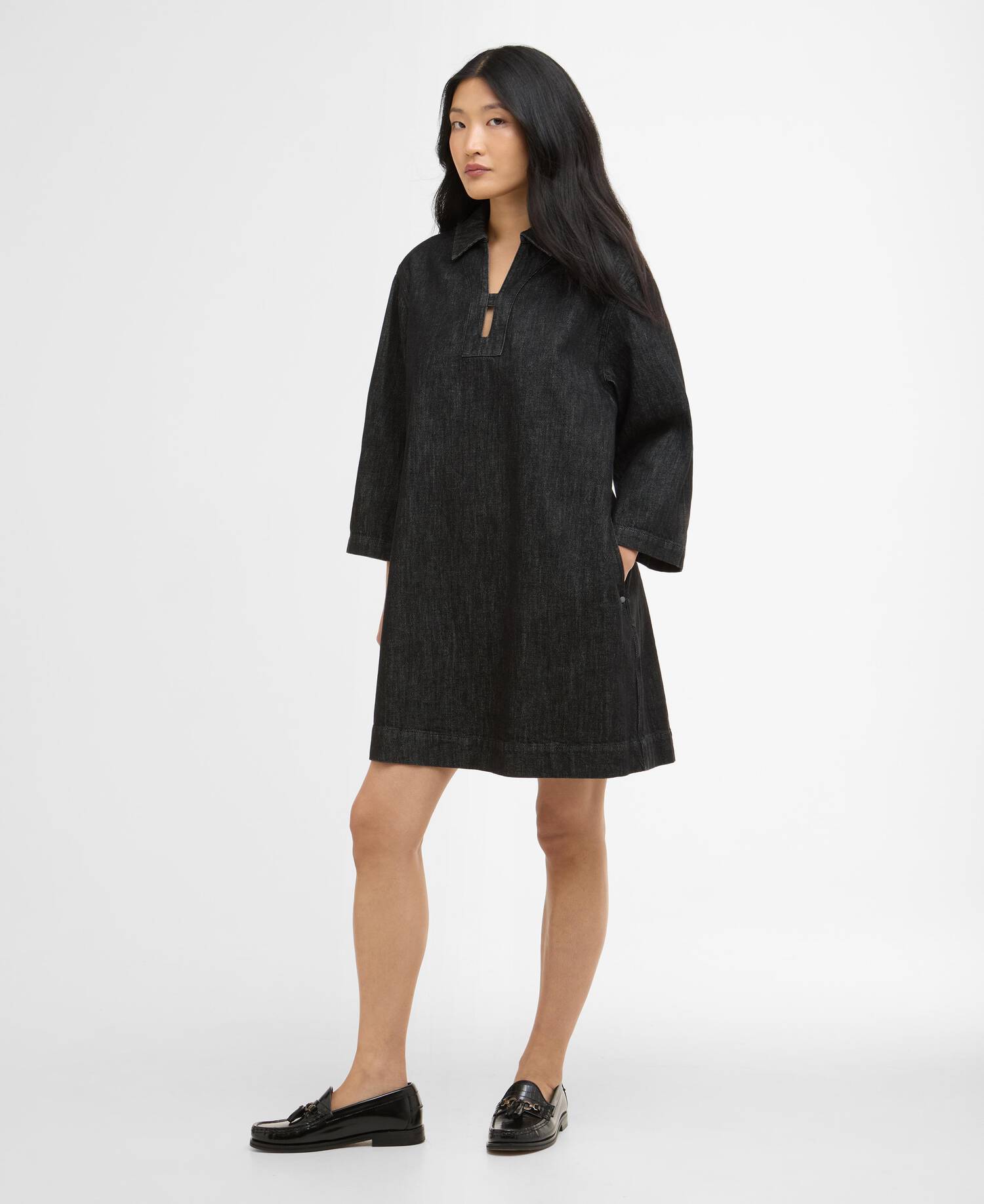 Mini abito in denim Myra Black Denim image number 0