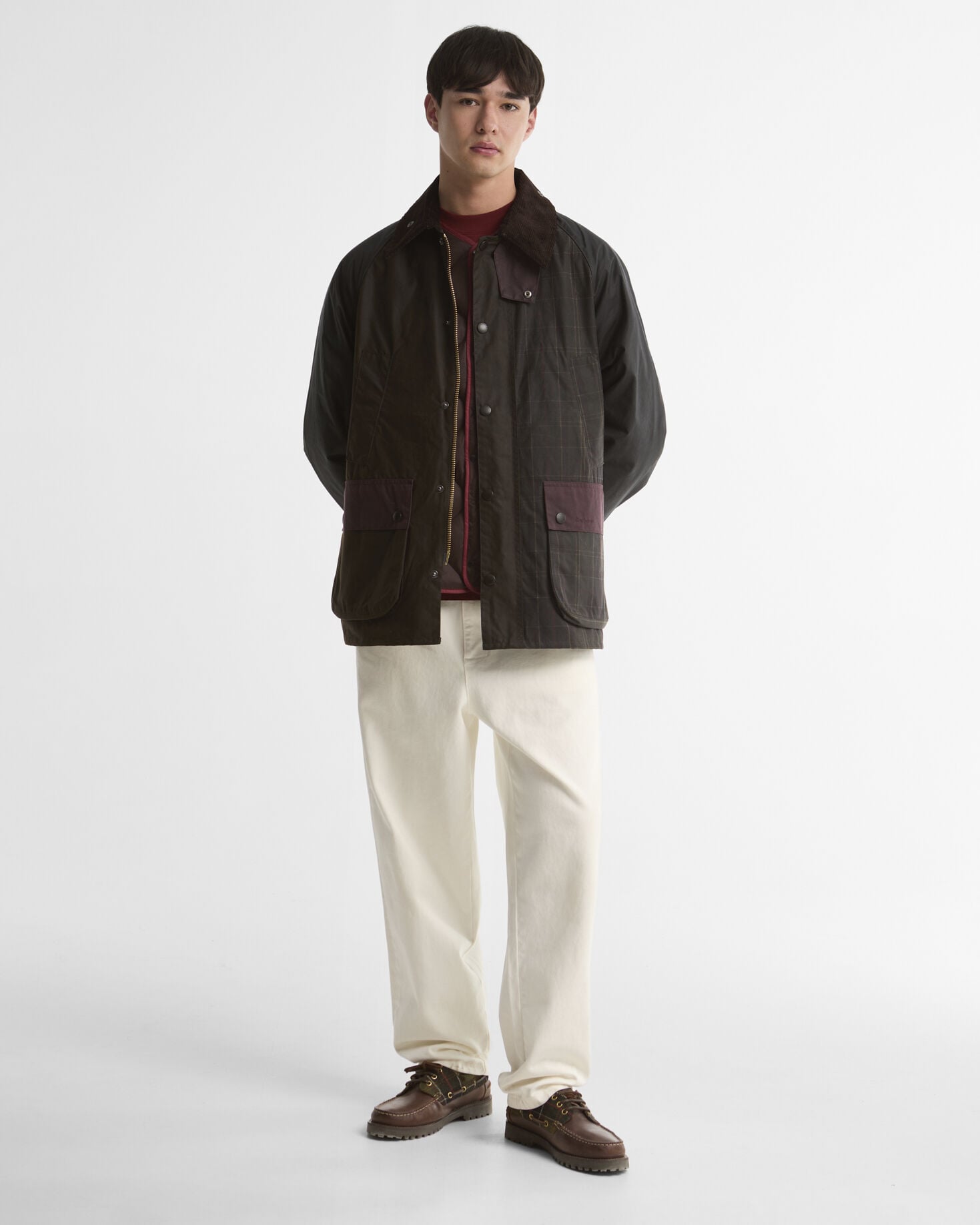 Patchwork Oversized Bedale Waxed Jacket Tartan Multi