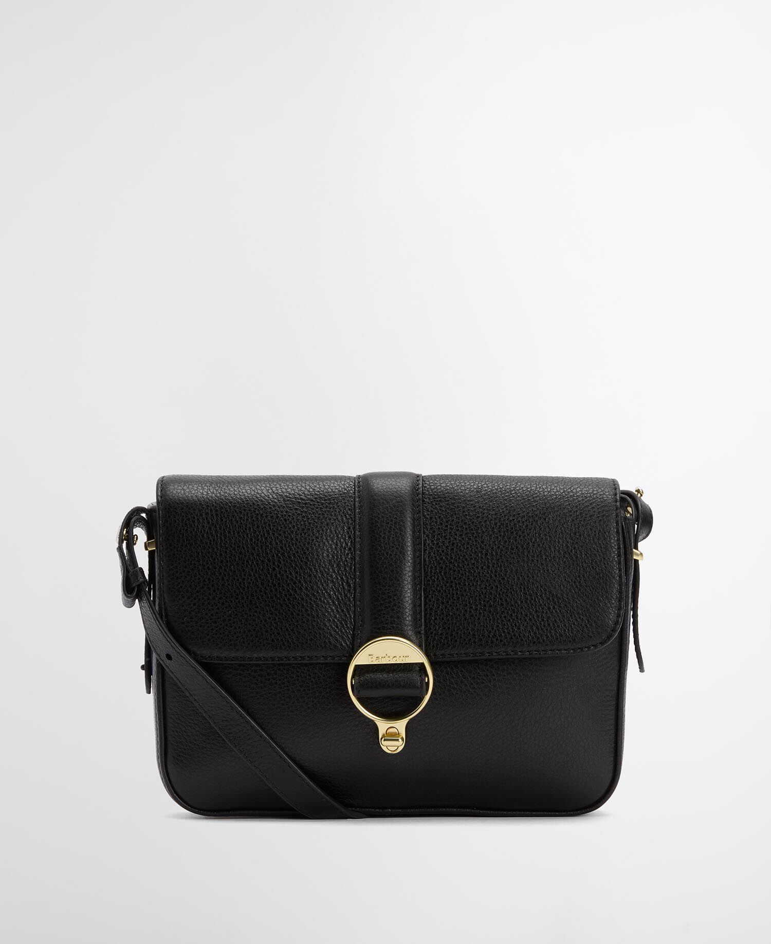 Umh&auml;ngetasche Rosa Leder Black