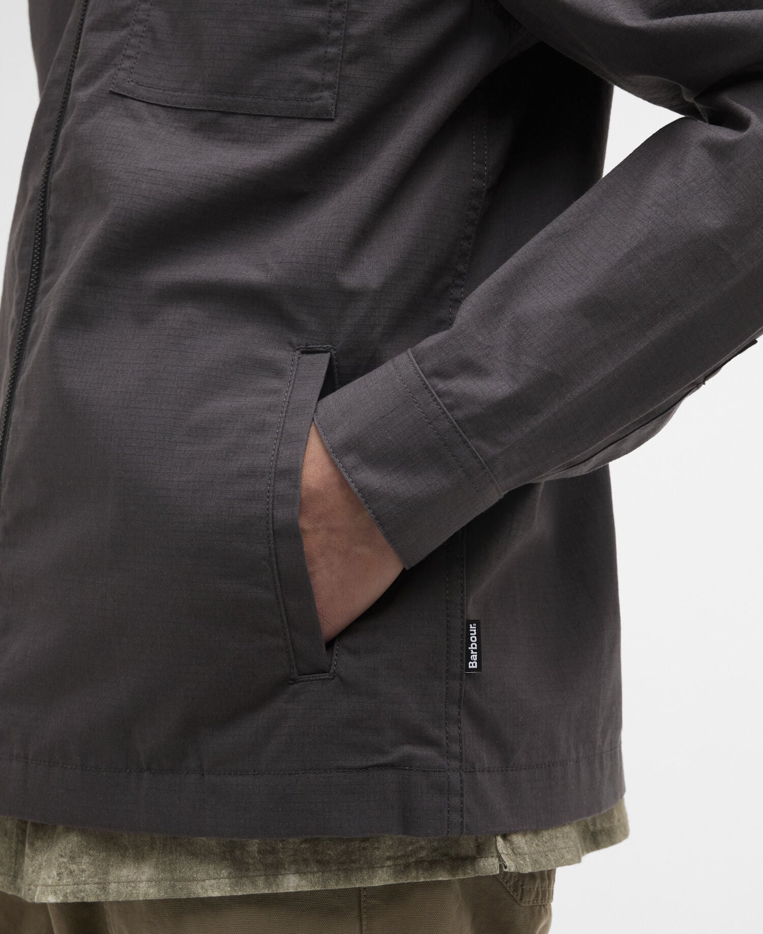 Crail Wax Ripstop Overshirt Asphalt