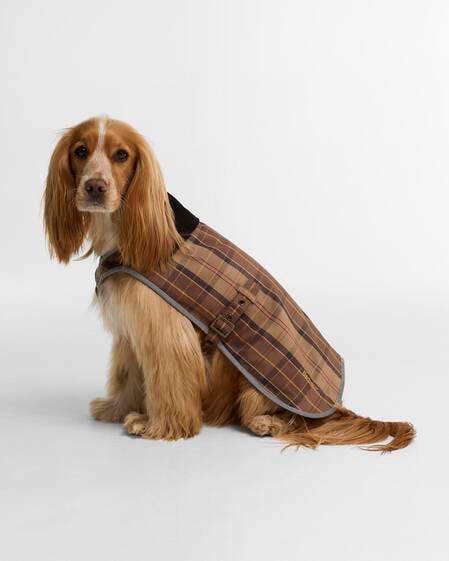 Waterproof Tartan Dog Coat Muted Tartan