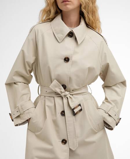 Trenchcoat Maia Showerproof Mist / Dress Navy Tartan