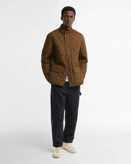 Lowerdale Quilted Jacket Dark Sand