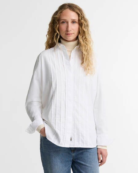 Barbour Bluse Adalyn Relaxed Fit White