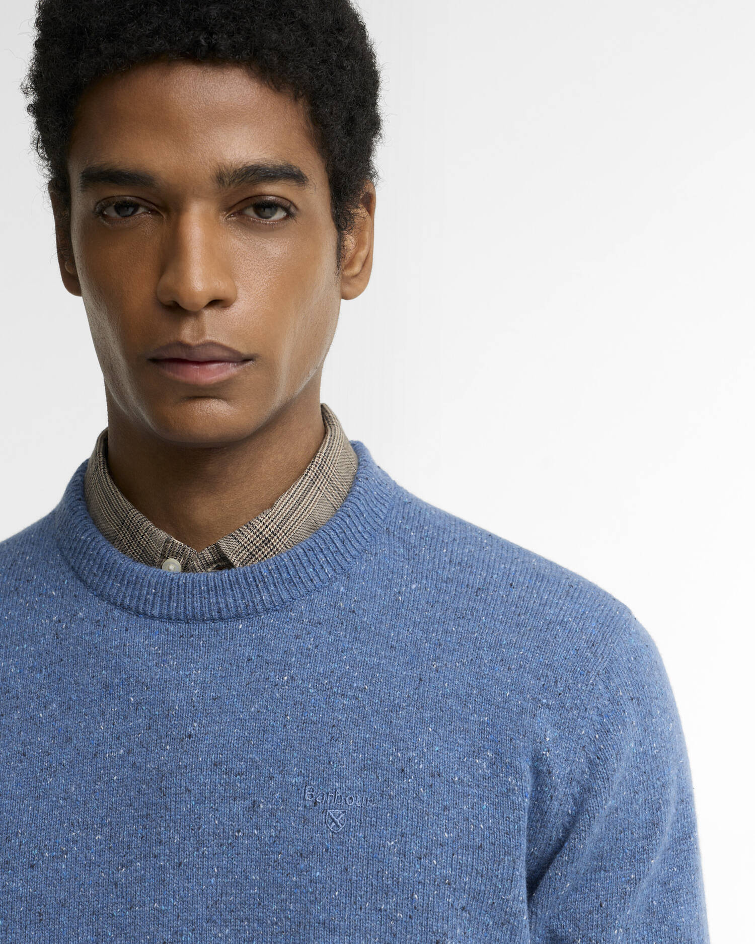 Essential Tisbury Crew-Neck Jumper Tarn Blue image number 3