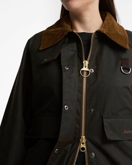 Women's Spey Waxed Jacket Olive/Beige/Classic