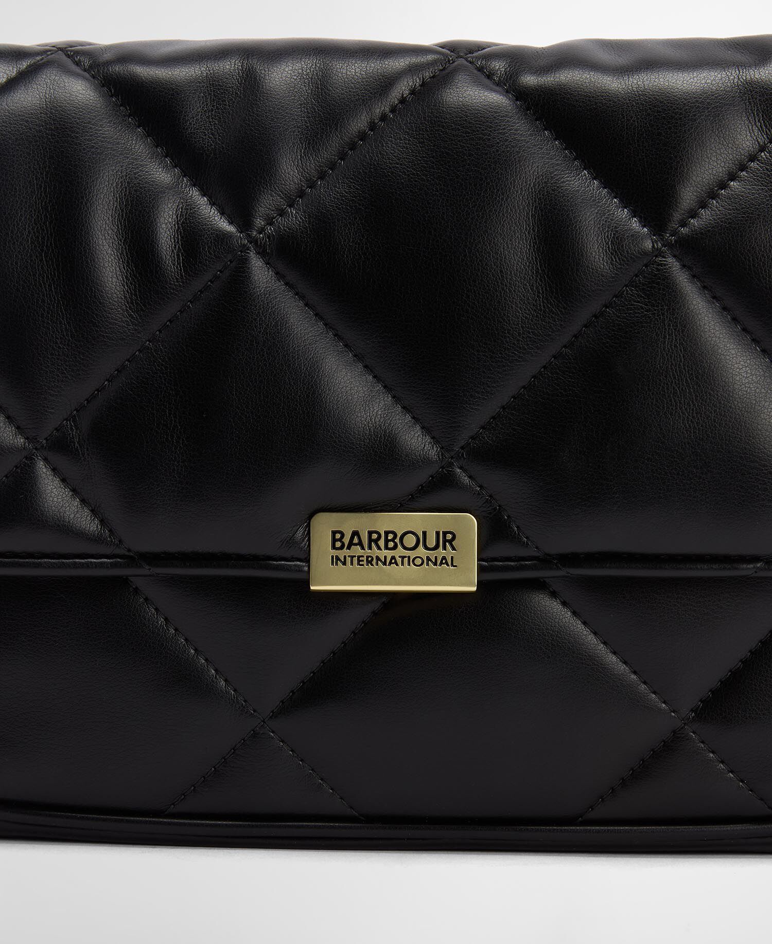 Soft Quilted Shoulder Bag Black