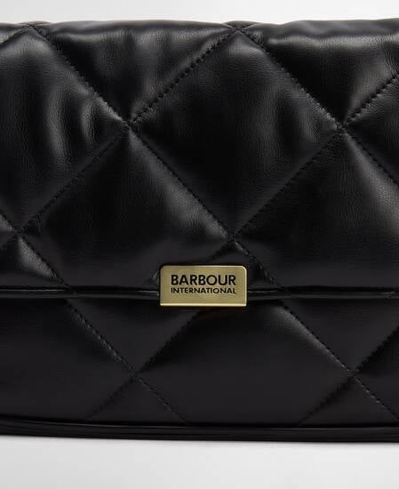 Soft Quilted Shoulder Bag Black