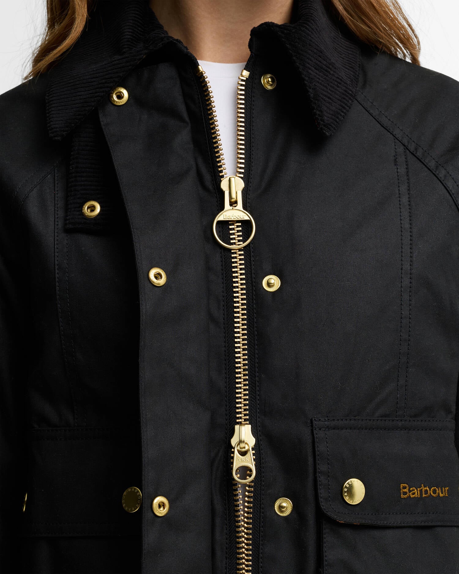 Cropped Beadnell Waxed Jacket image number 3