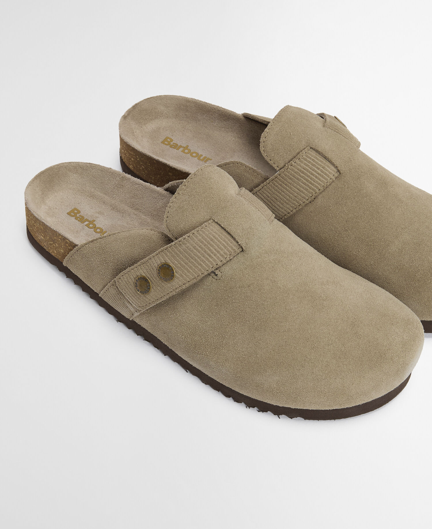 Wildlederpantoletten Bowman Taupe Suede