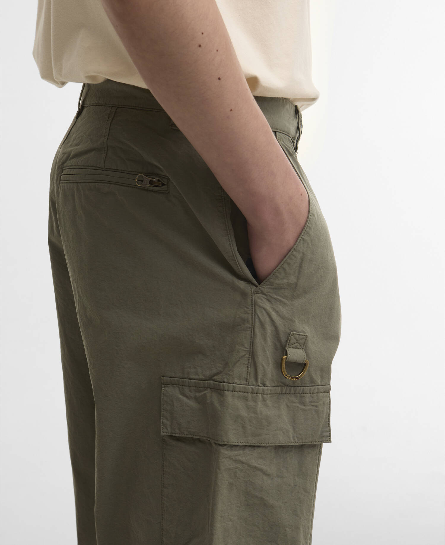 Hose Spey Poplin Relaxed Archive Olive image number 3
