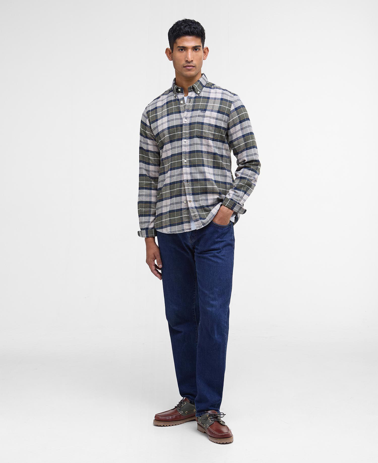 Kyeloch Tailored Long-Sleeved Shirt Forest Mist