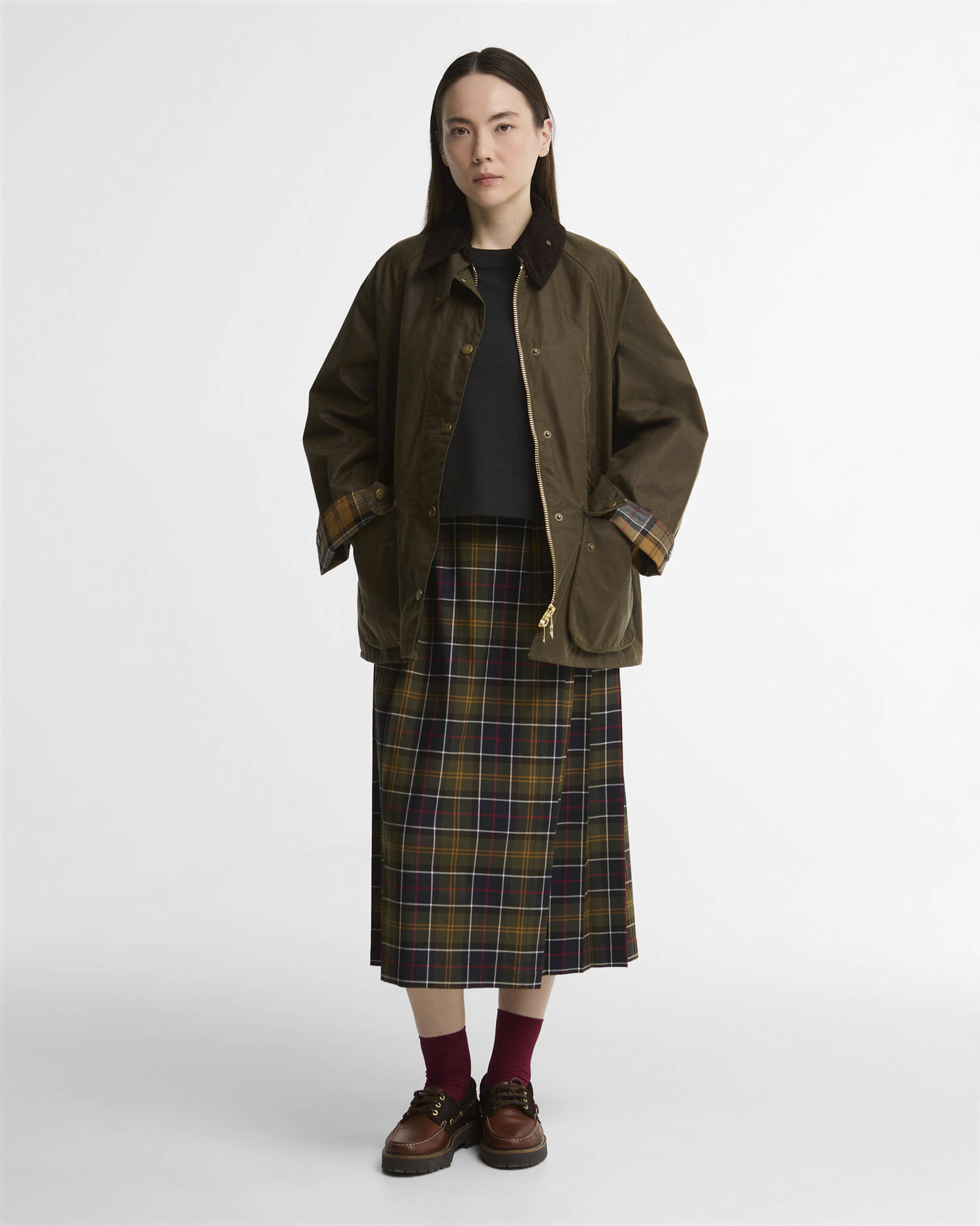 Women's Bedale Waxed Jacket Beech/Dress image number 1