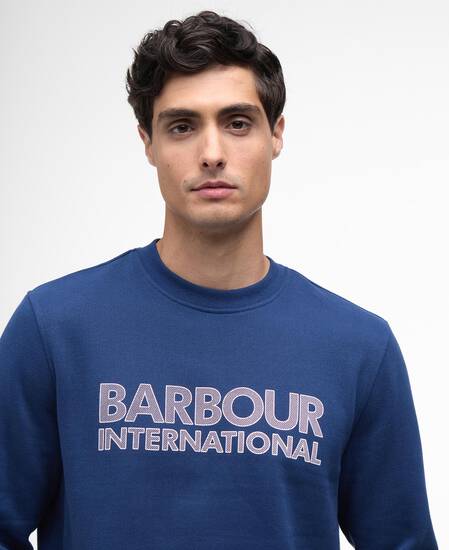 Essential Graphic Crew Sweatshirt Insignia Blue
