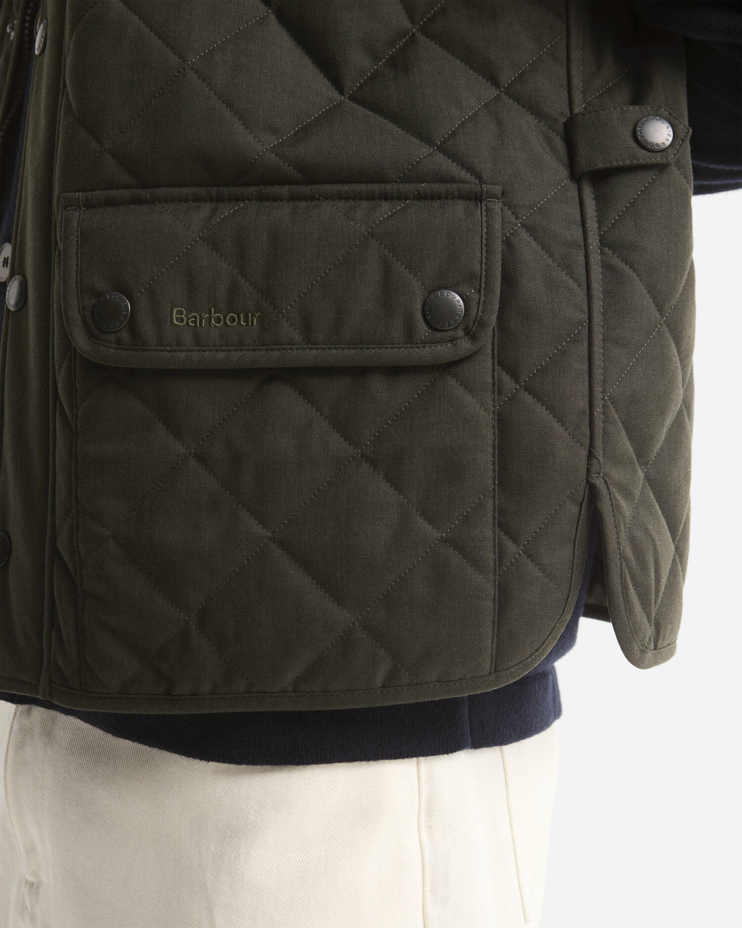 Lux Lowerdale Gilet Dark Sage image number 4