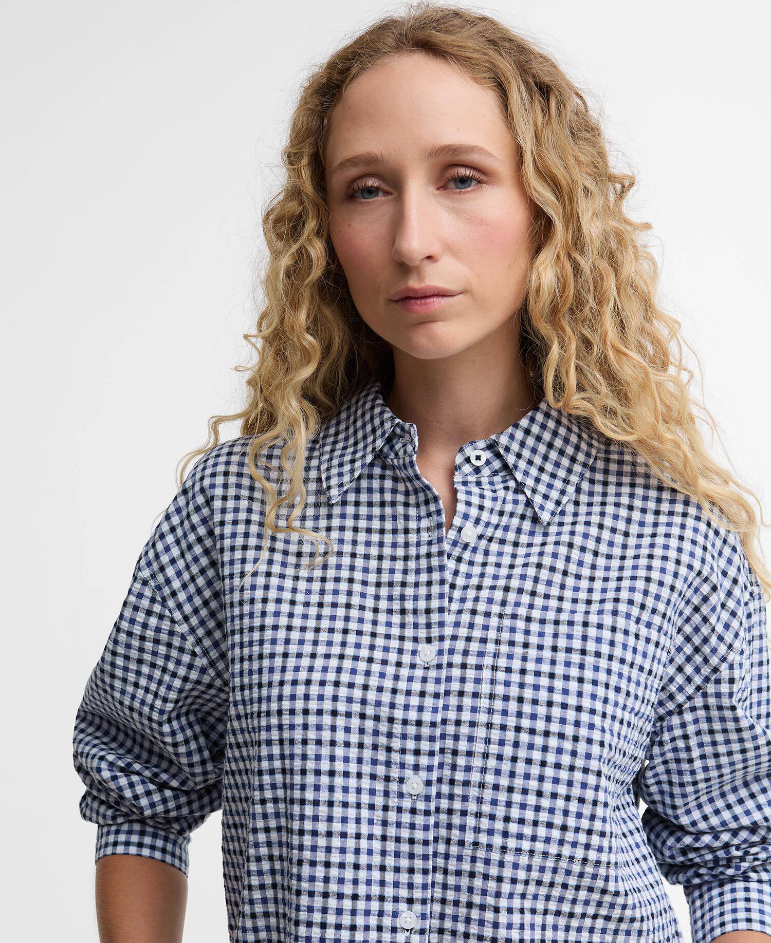 Ashwell Gingham Boxy Shirt Multi Gingham image number 3