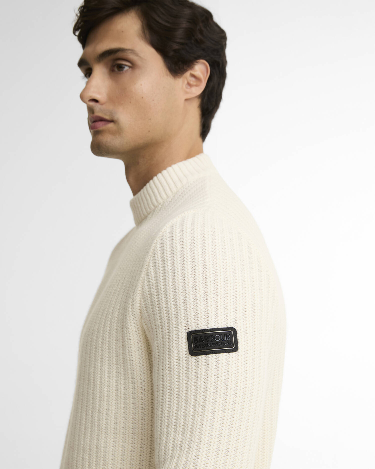 Oxham Wool-Blend Crew Neck Jumper Whisper White image number 3