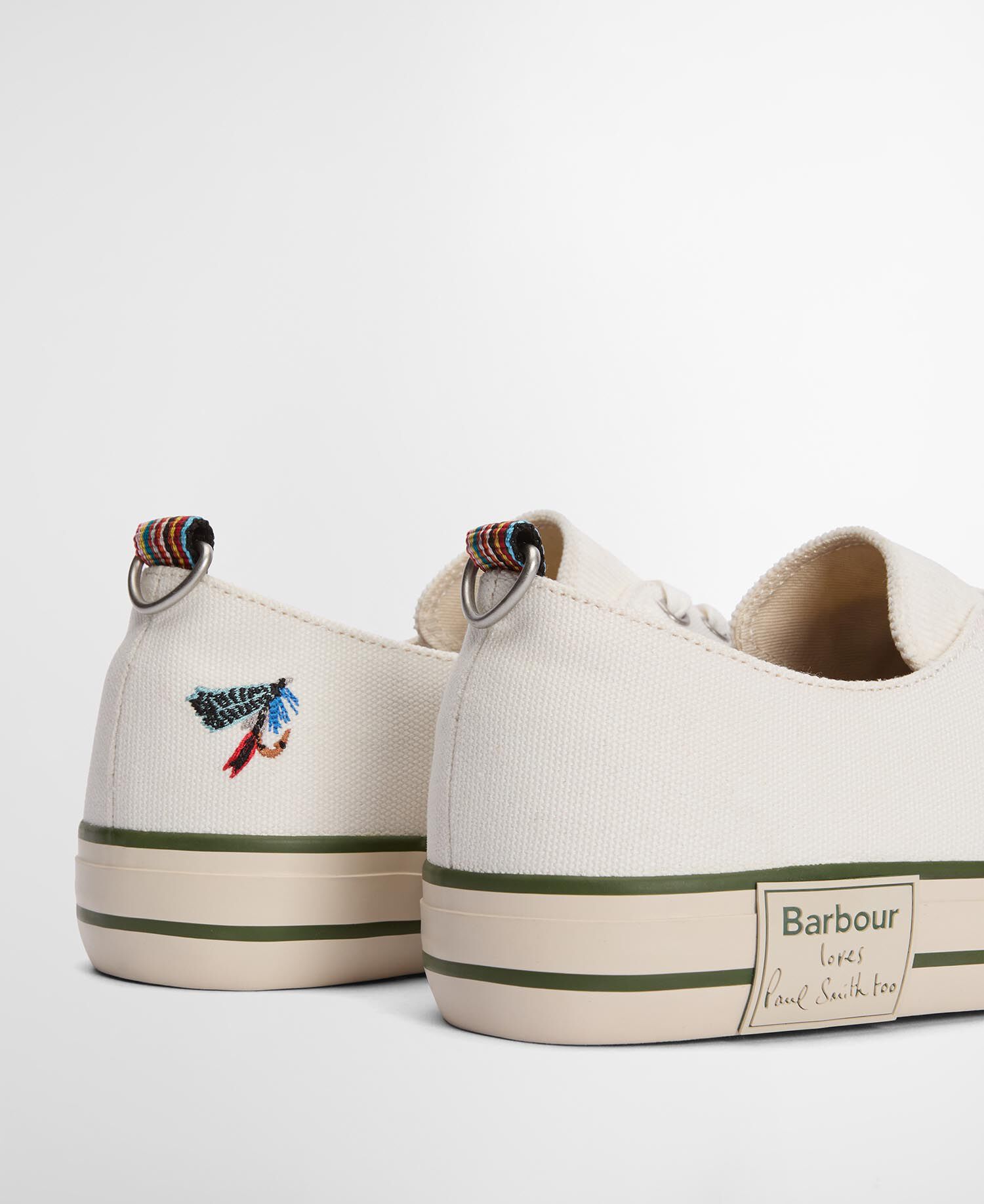 Paul Smith Loves Barbour Women's Plimsolls Off White