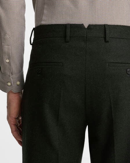 Barbour Hose Fairford Herringbone Tailored Navy