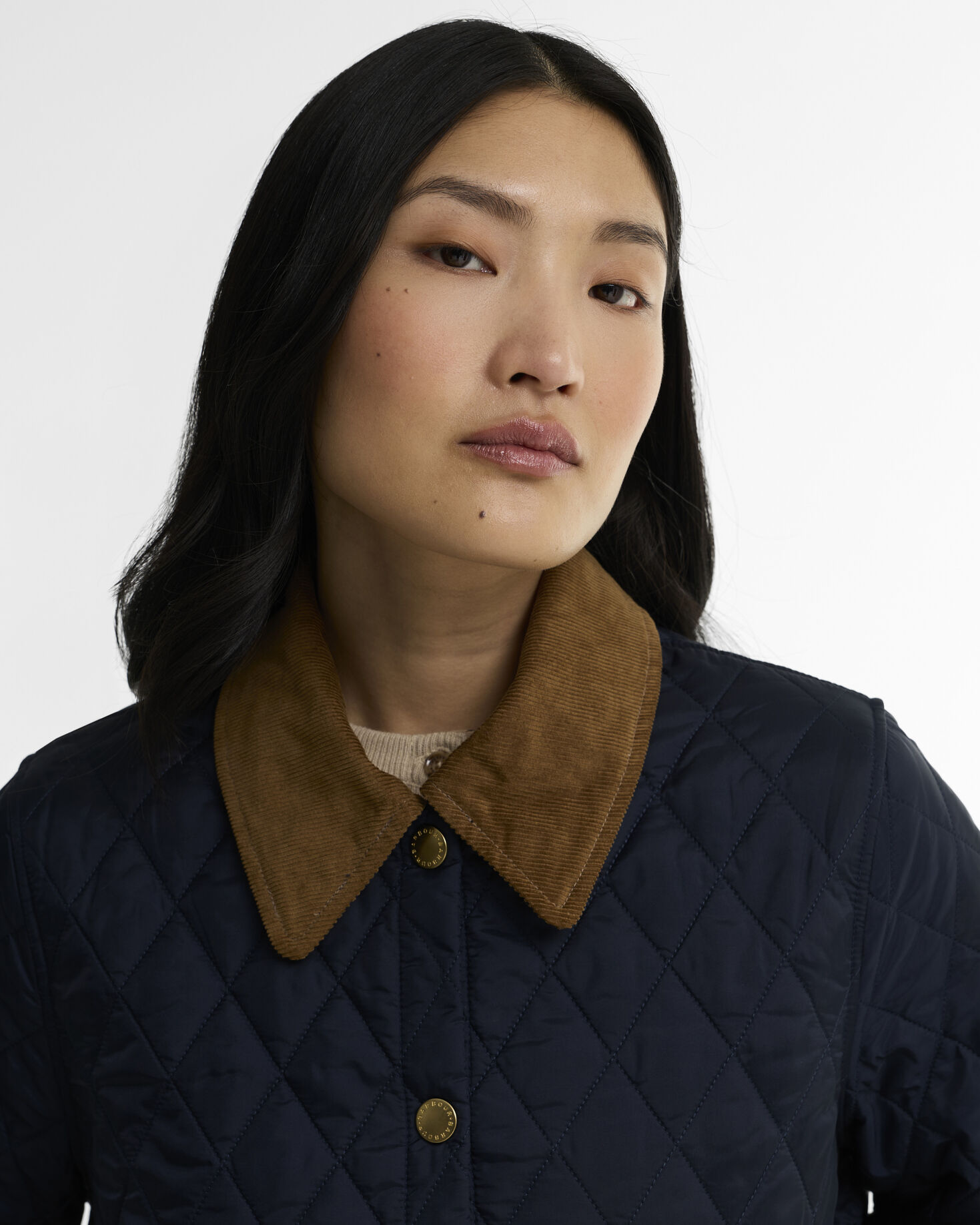Giacca trapuntata Liddesdale Cropped Icons Dark Navy/Birchwood