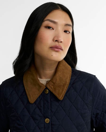 Giacca trapuntata Liddesdale Cropped Icons Dark Navy/Birchwood