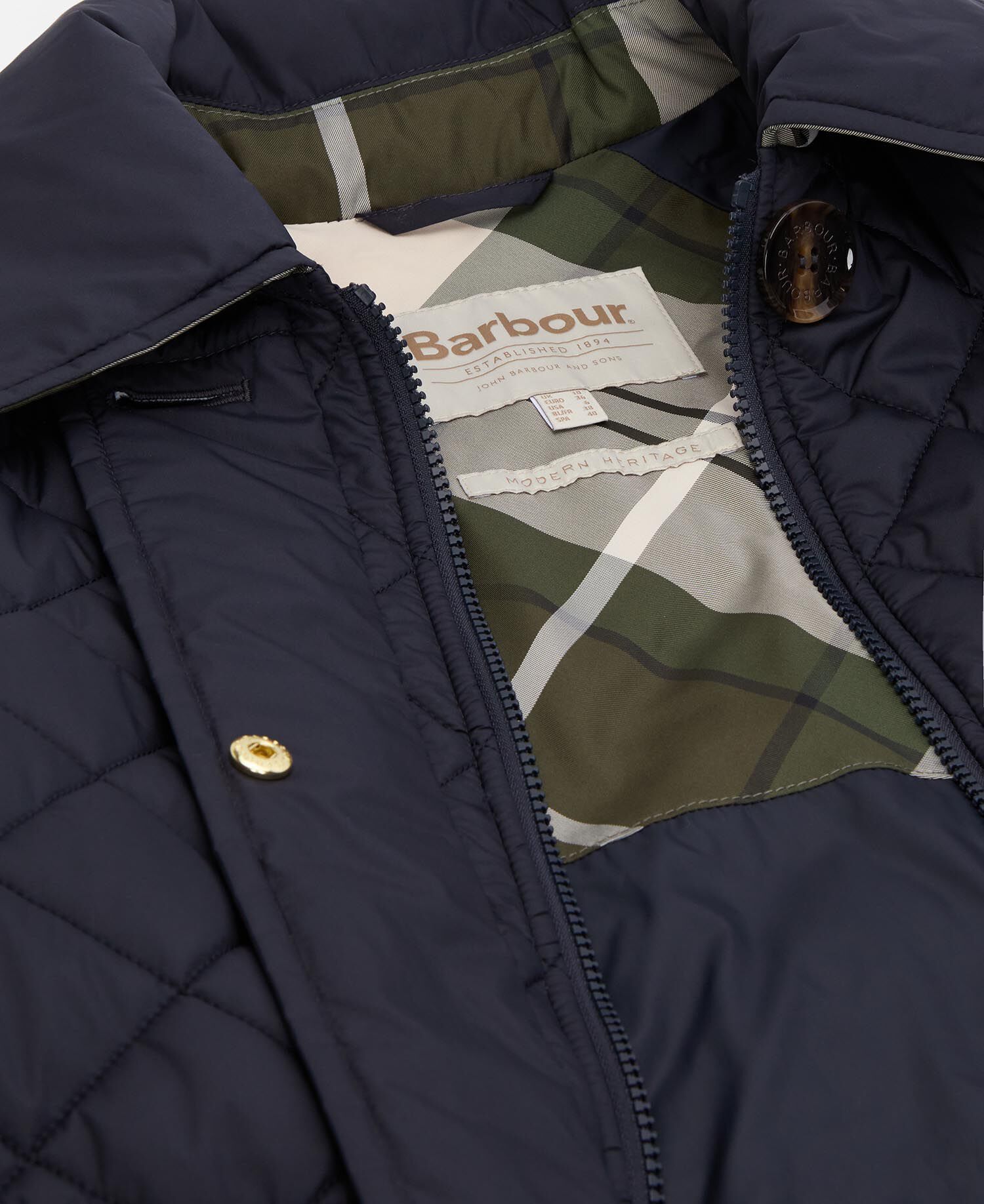 Steppjacke Aishling Dark Navy/Ancient Poplar