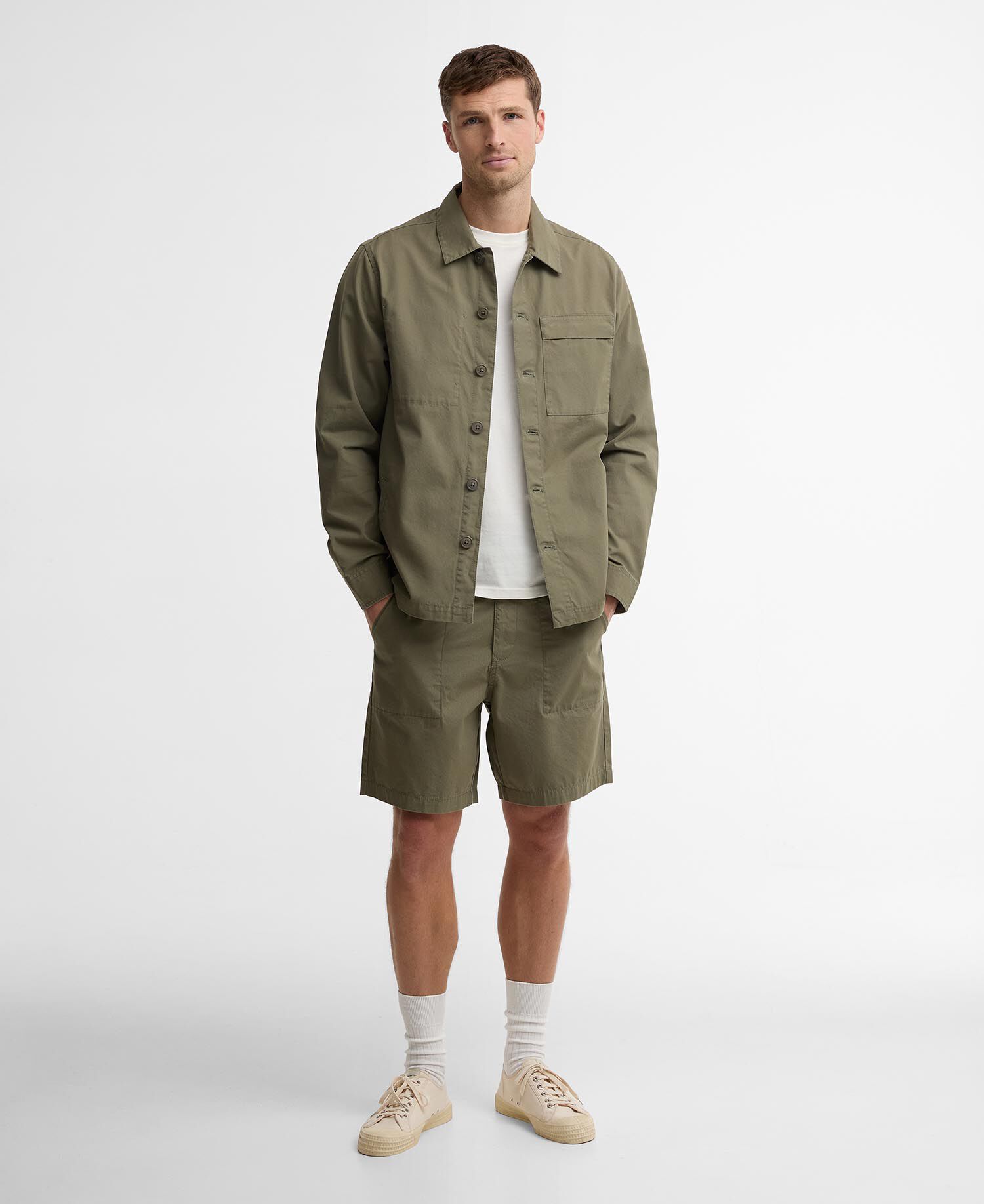 Sherburn Overshirt Dusty Olive