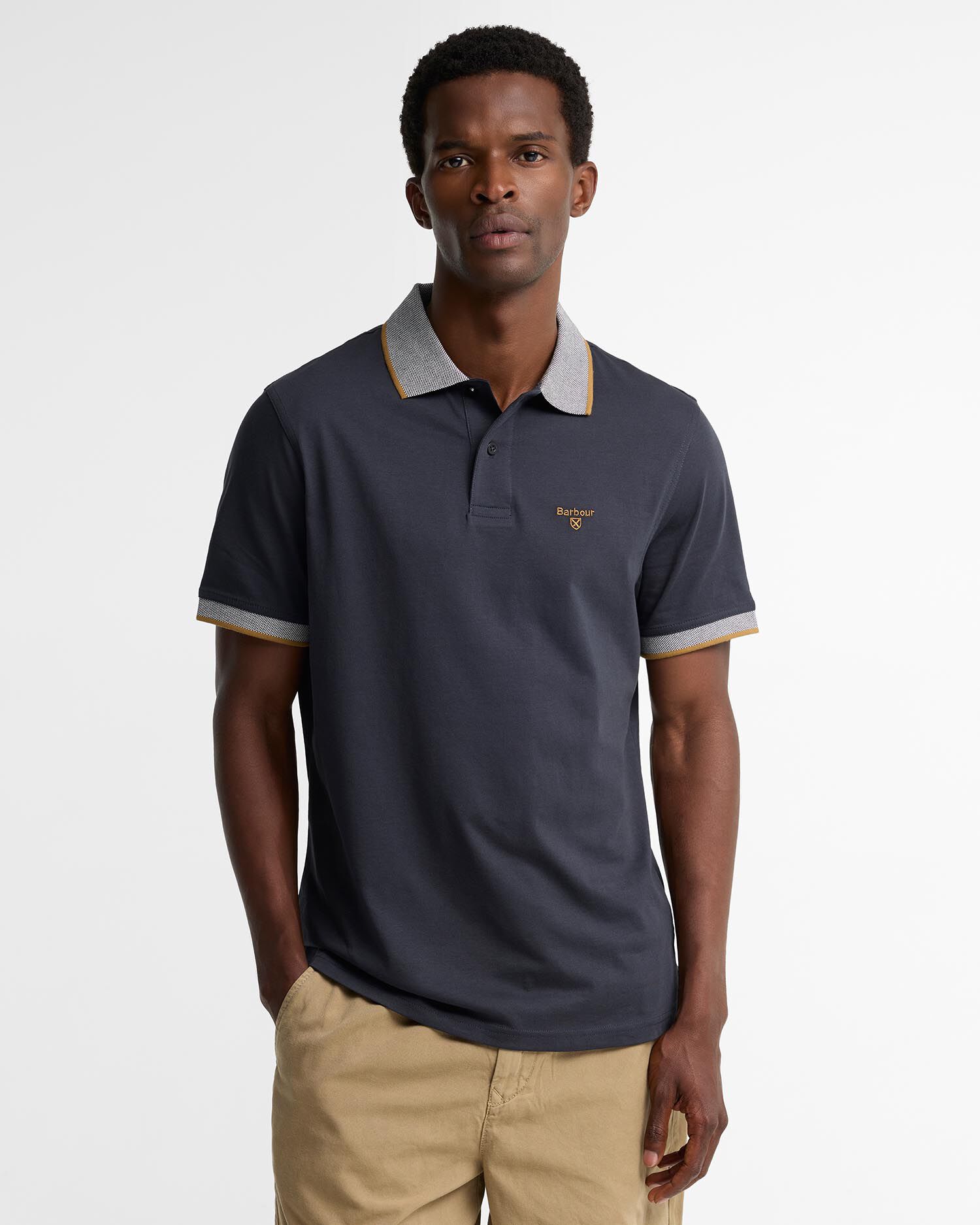 Cornsay Short-Sleeved Polo Shirt Navy