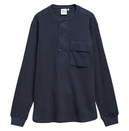 Barbour x Norbit Hemd Waffle Relaxed Navy
