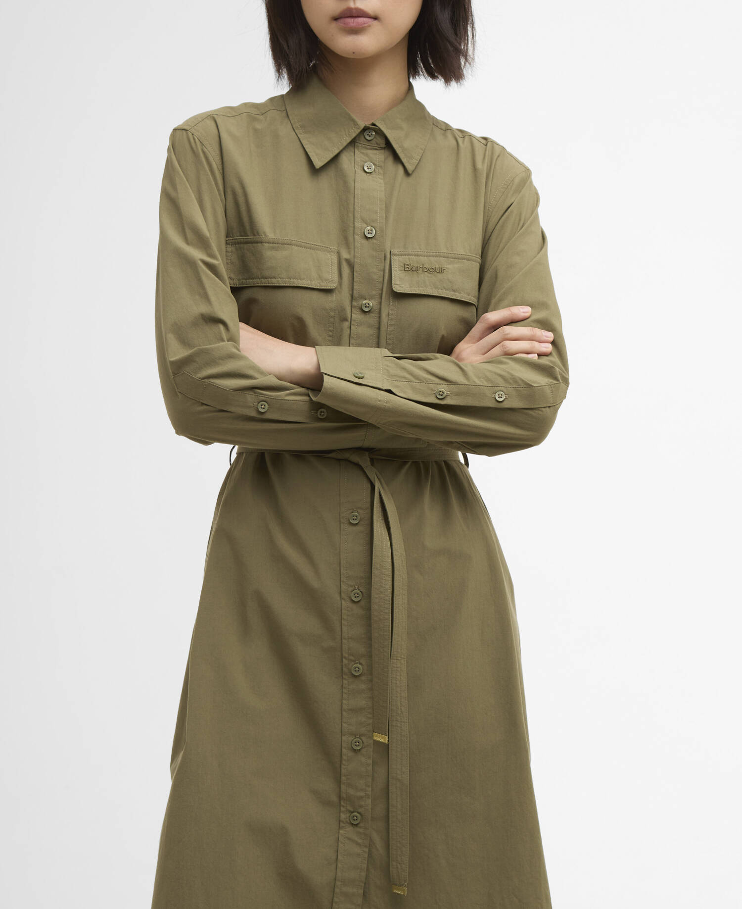 Abito midi Rowane Burnt Olive image number 5