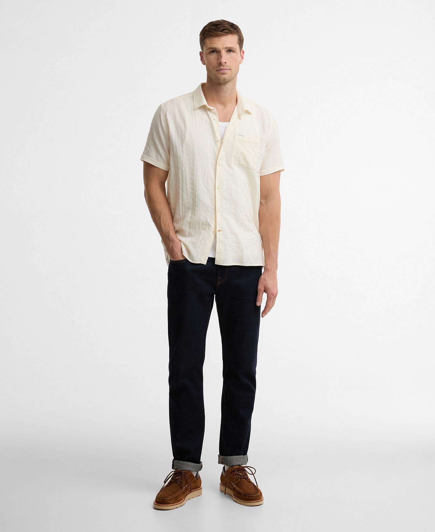 Kingswood Ripstop Short-Sleeved Shirt Whisper White
