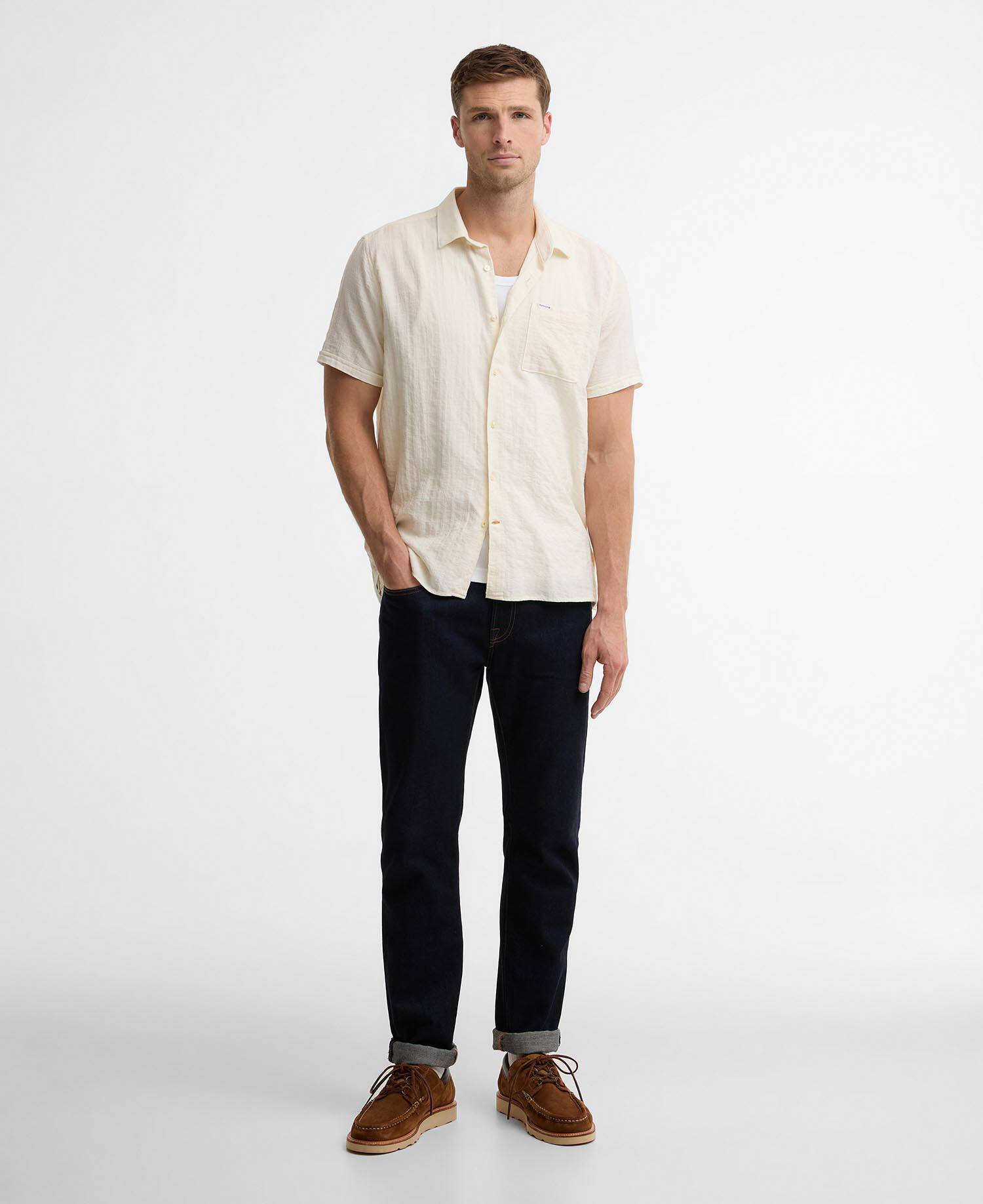 Kingswood Ripstop Short-Sleeved Shirt Whisper White image number 1