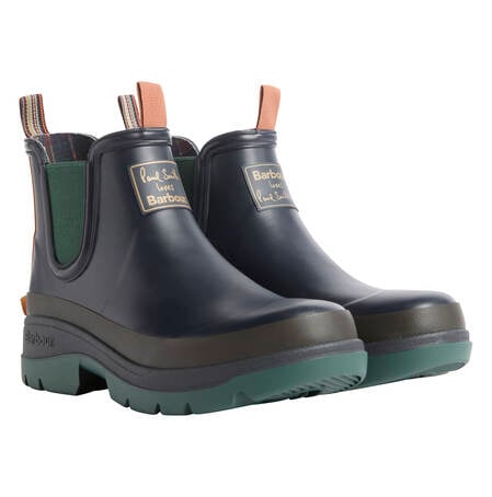 Paul Smith Loves Barbour Women's Chelsea Wellingtons Navy