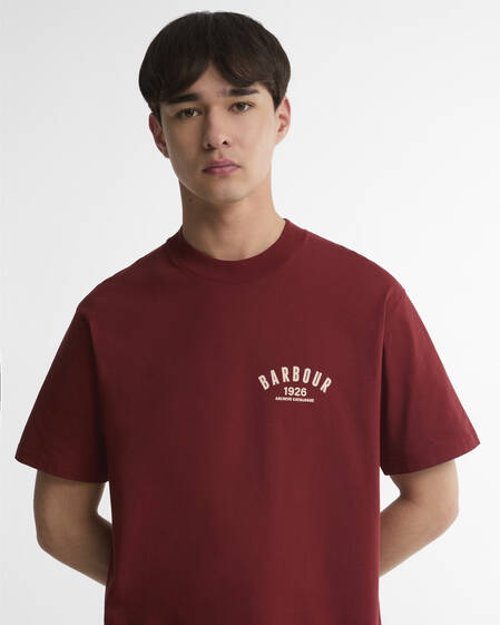 1926 Graphic Oversized T-Shirt Wine